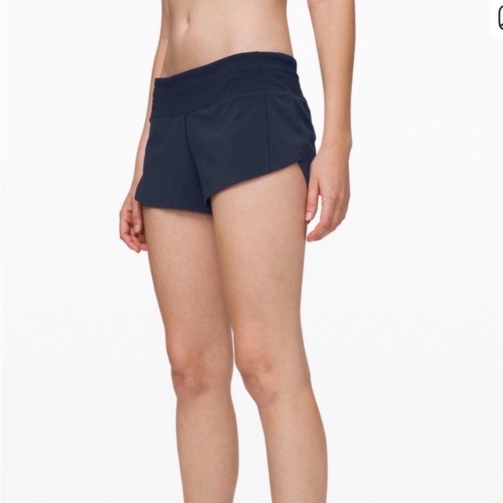 Speed Up Low-Rise Lined Shorts 2.5” True Navy Size 4